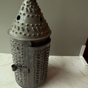 Primitive Punched Tin Paul Revere Candle Lantern